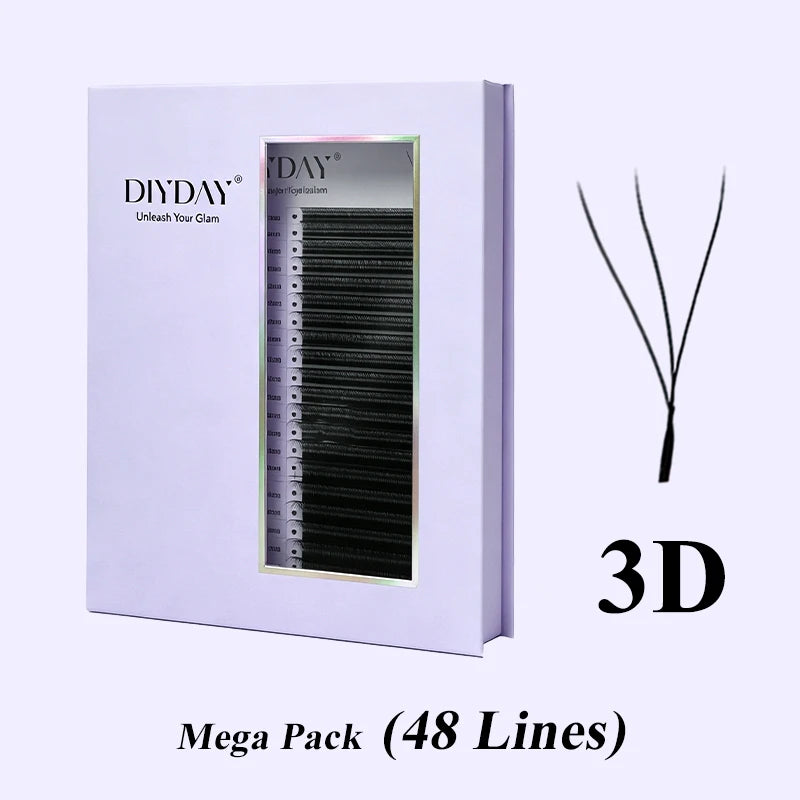 48-Row W-Shape Premade Lash Extensions