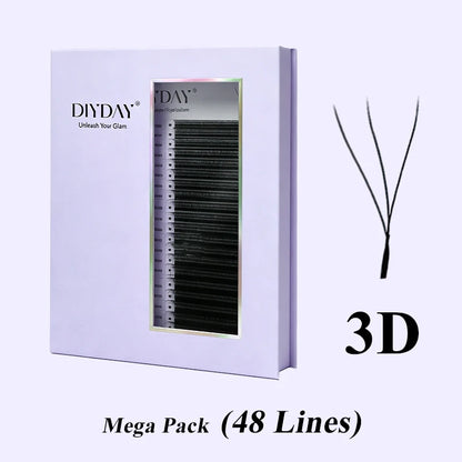 48-Row W-Shape Premade Lash Extensions