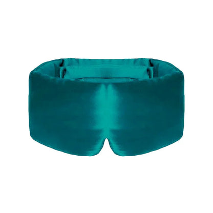 Silk Sleep Mask Soft Pressureless Sleeping Mask Silk Adjustable Wide Velcro Ear Cover & Nap Soft Padded Sleep Mask