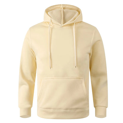 Men's Solid Pullover Hoodie