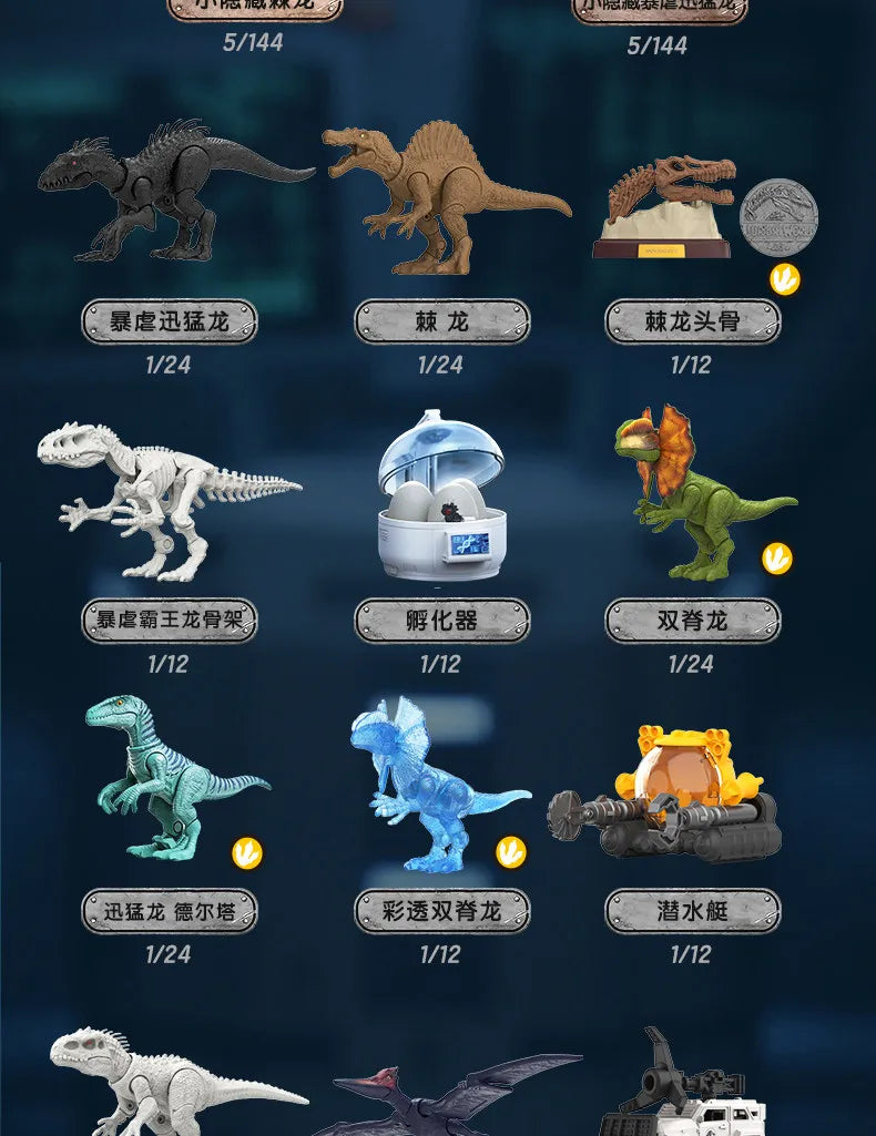 Blokees Jurassic World Dinosaurs Toy Velociraptor Triceratops Indominus T-Rex Model Collection Figure Kids Gift