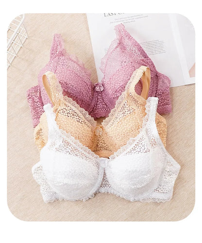 Women's Plus-Size Lace Support Bra
