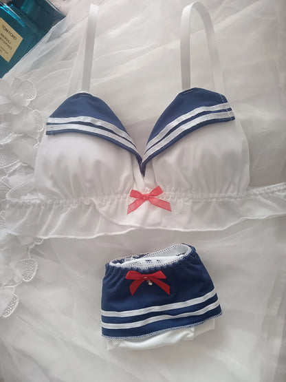 Women's Wireless Triangle-Cup Bra Set