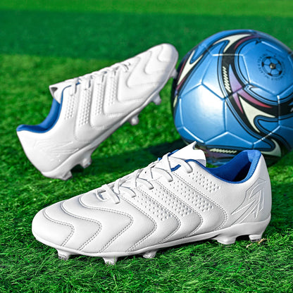 Training-specific AG/FG Soccer Boots, Breathable PU Upper, Abrasion-resistant TPU Sole, Optimized Stud Pattern for Enhanced Agi