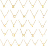 Cazador Minimalist Initial A-Z Letter Necklace for Women Alphabet Stainless Steel Choker Chains Jewelry Birthday Gift Wholesale