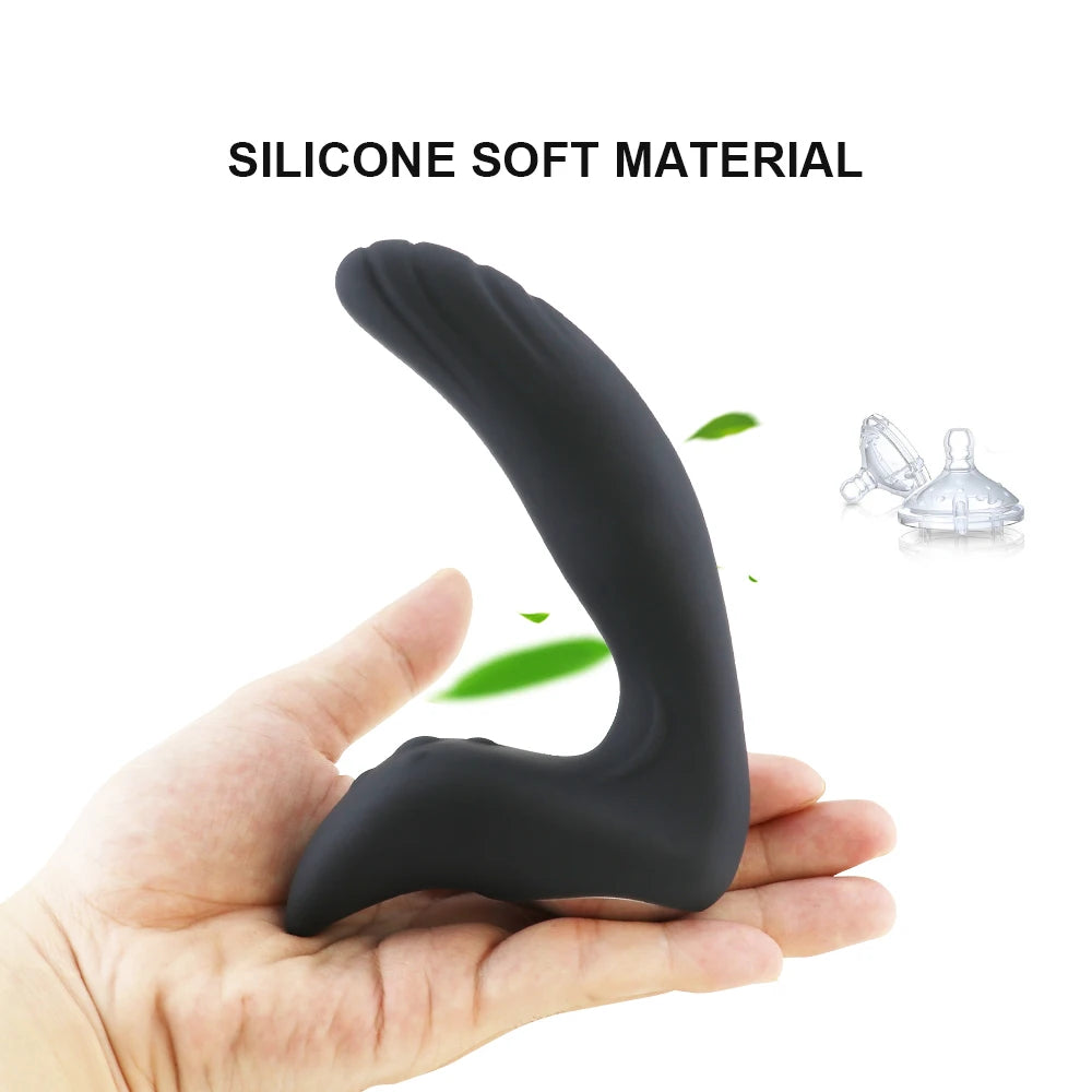 Vibrating Prostate Massage Dildo Vibrator Anal Plug Powerful Motors 10 Stimulation Patterns Butt Plug Silicone Sex Toys for Men