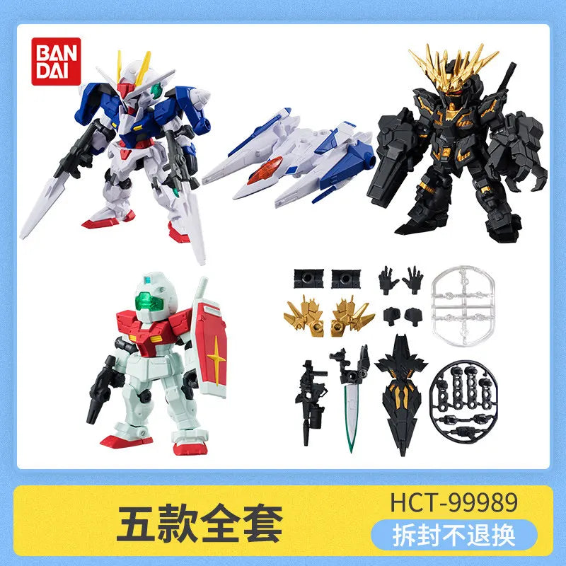 Bandai Gashapon Mobile Suit Ensemble (MSE) Gundam RX-78-2 Strike Hi-Nu Wing Astray ZZ Barbatos Assemble Model Kit Toy