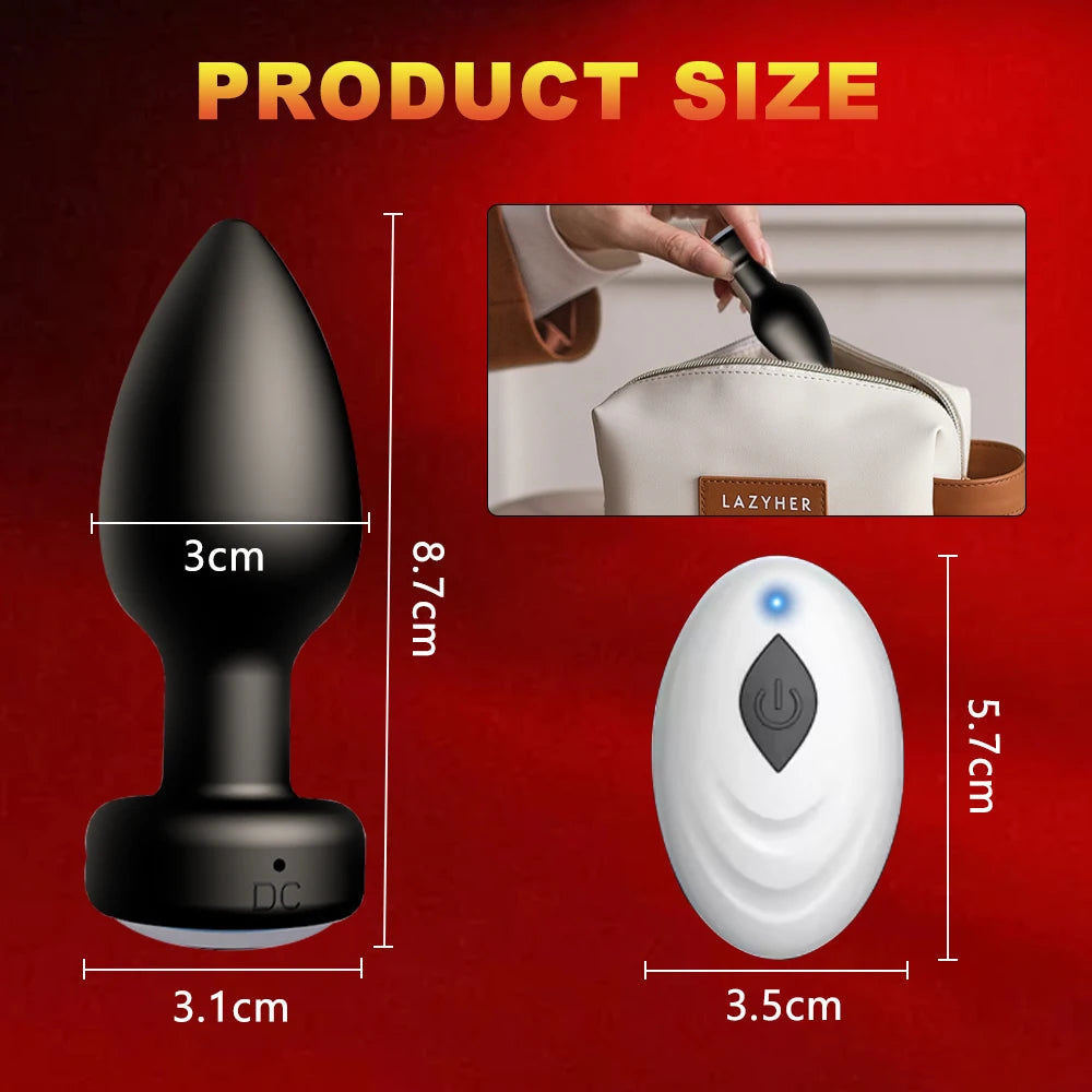 Butt Plug Vibrator Wireless Remote Control Prostate Massager Stimulator Vagina Masturbator Adult Supplies Masturbate Sex Toys