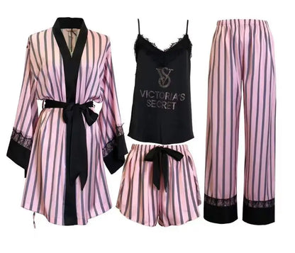 Women's Lace-Trim Sleepwear Set
