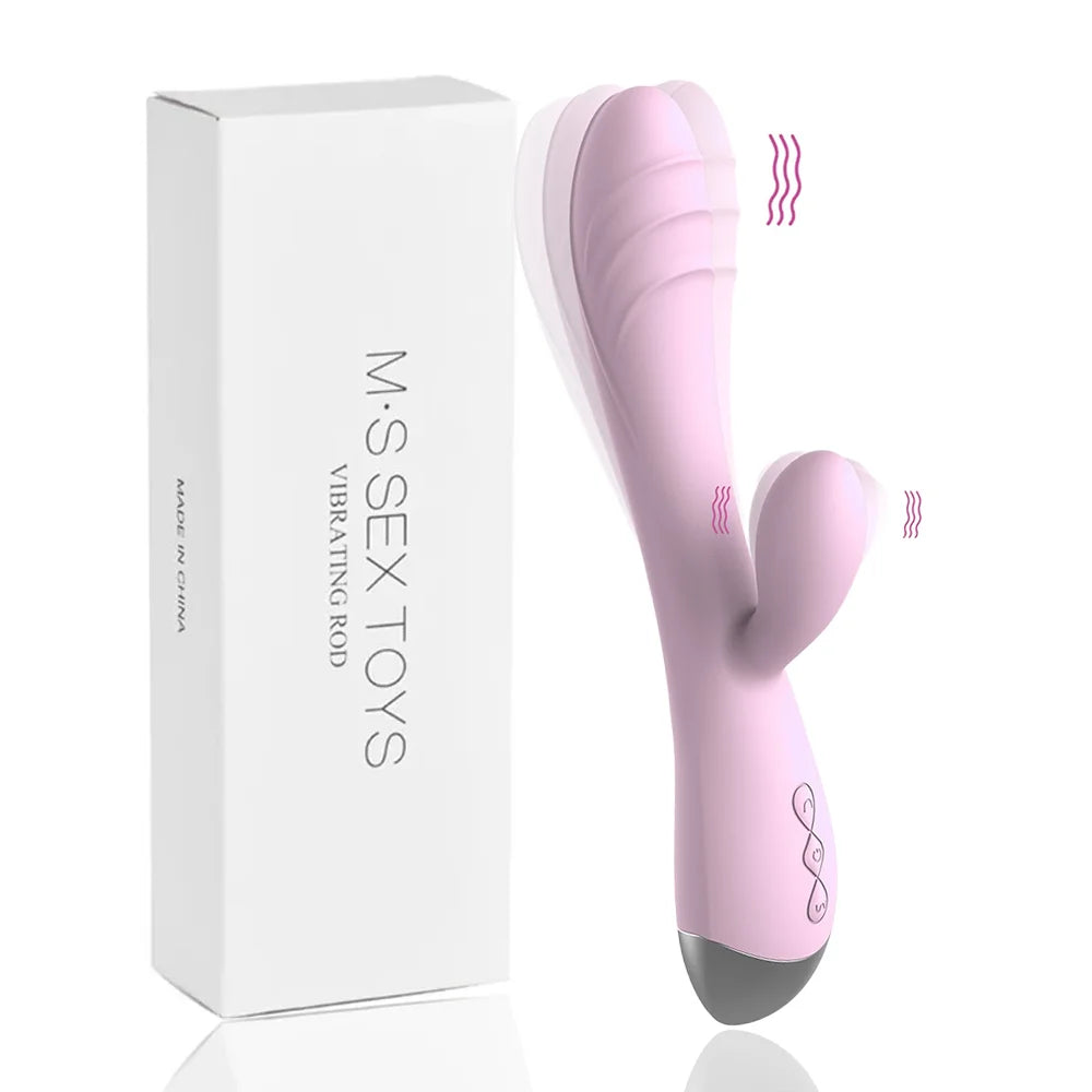 Powerful Rabbit Vibrator Dildo Dual Vibration G Spot Clitoris Stimulation Masturbators Vaginal Massager Adult for Women Sex Toys