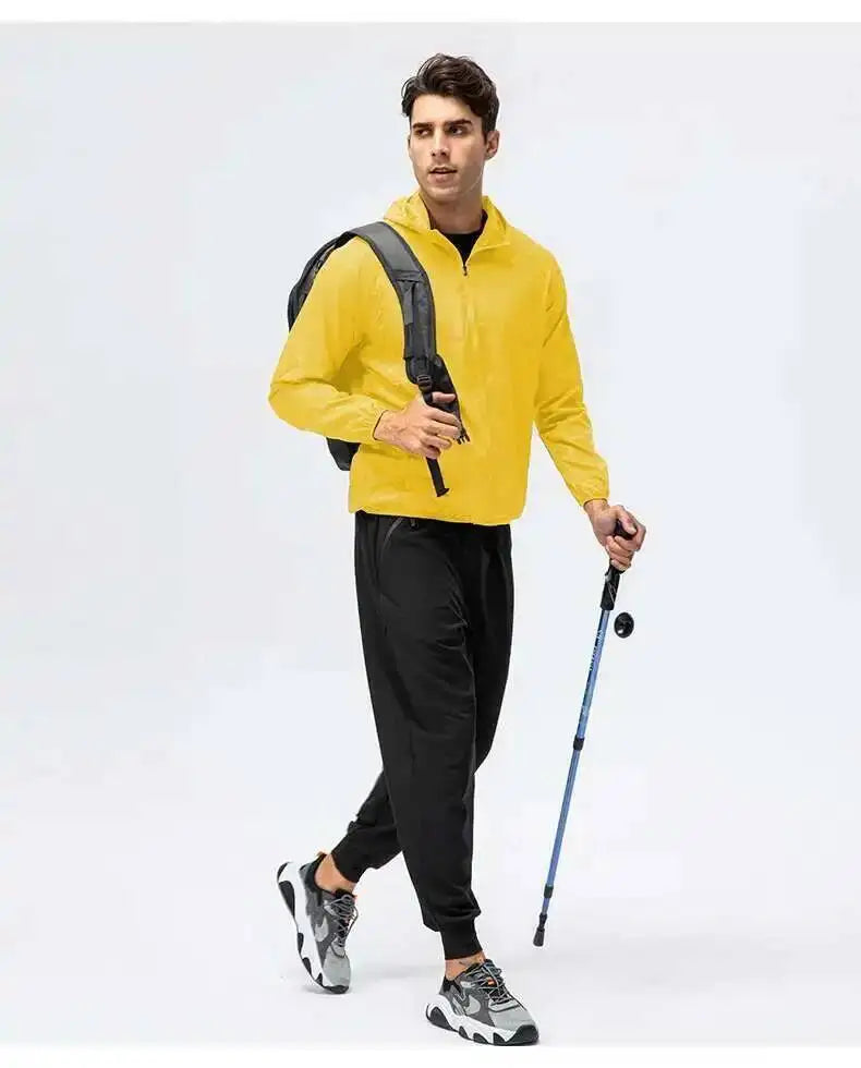 Fishing Rain Wind Breaker Coat For Men Women Waterproof Jacket Hiking Climbing Clothes Sun Protection Quick Dry Rain Coat
