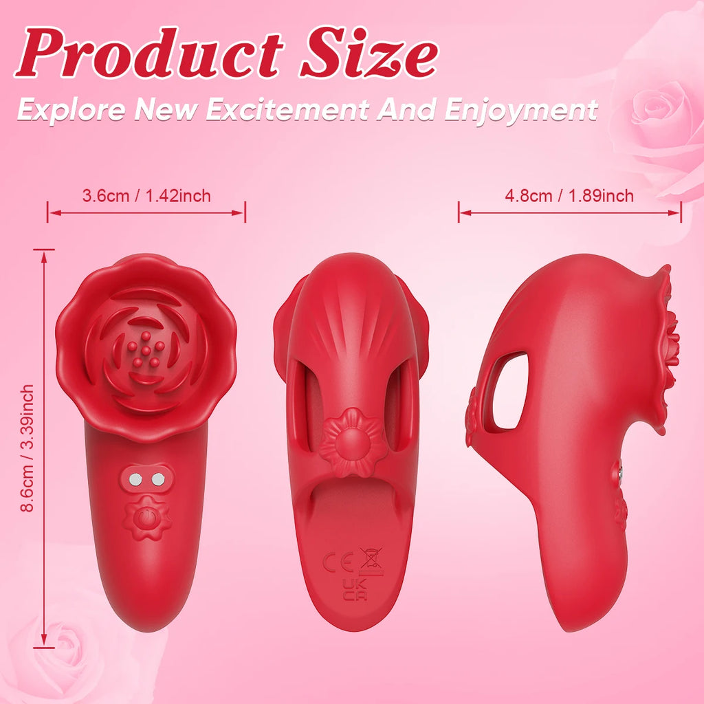 Finger Vibrator Adult Sex Toys for Women, Adult Toys with 9 Vibrations Clitoral G-Spot Nipple Butterfly Vibrators, Sexual Pleasu