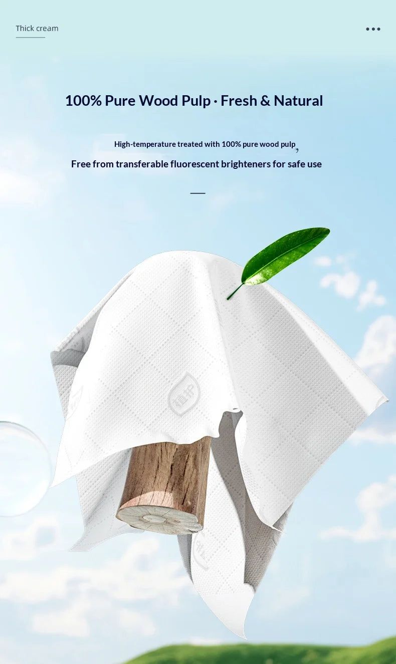 3PCS Family Pack 4-Layer Thickened and Enlarged 1280 Large Capacity Napkins with No Dropping, Absorbent Hanging Face Towels