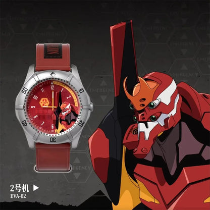 Original BANDAI NEON GENESIS EVANGELION Time Completion Plan Series Watch Blind Box Anime Character Model Toys Gifts