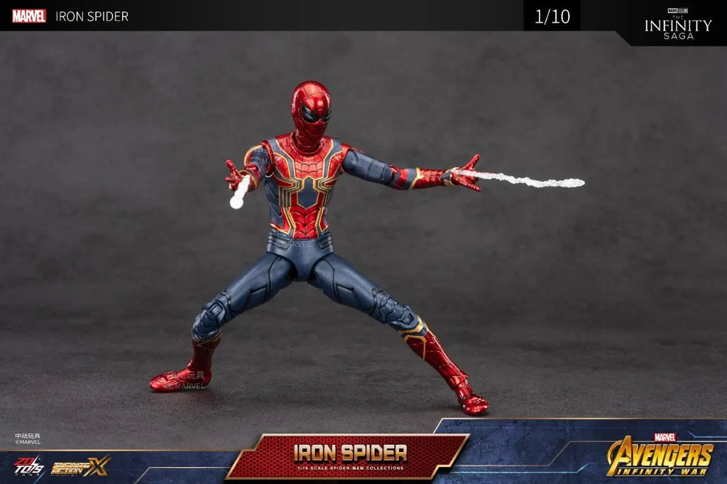 ZD Toy Spider Man No Way Home Marvel legends 1/10 Peter Parker Gold Black Red Model Action Figure Adult Collectible Toy