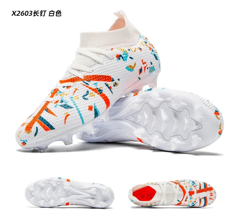 New Men Football Boots Match Sneakers Soccer Shoes Non-Slip Professional Training Shoes Grass Outdoor Sport Ultralight Unisex