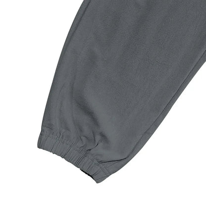Amazon Cross-Border Cotton and Linen Tied Feet Multi-Pocket Tether Solid Color Loose Drawstring Trousers