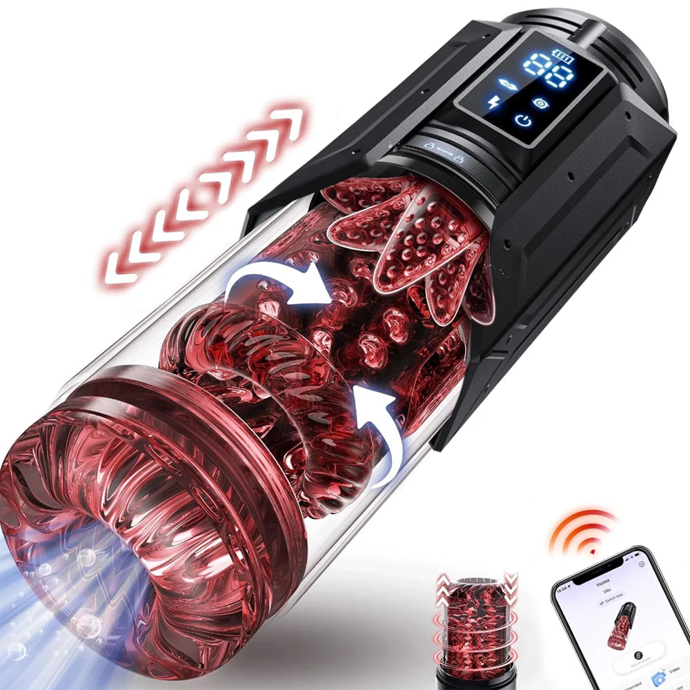 Automatic Sucking Licking Masturbator Cup Vagina Masturbation Blowjob Pocket Pussy Penis Pump Enlargers Sex Toys for Adult Men