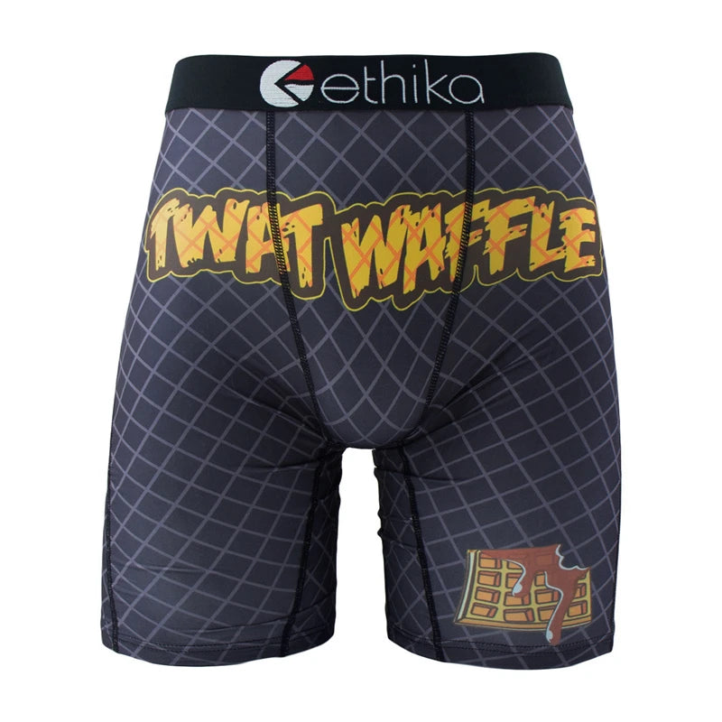 ETHIKA 1Pcs Sexy Men Underwear Boxers Breathable Swimming Man Underpants Plus Size S-3XL Mens Trunks Men's Panties Boxer Briefs