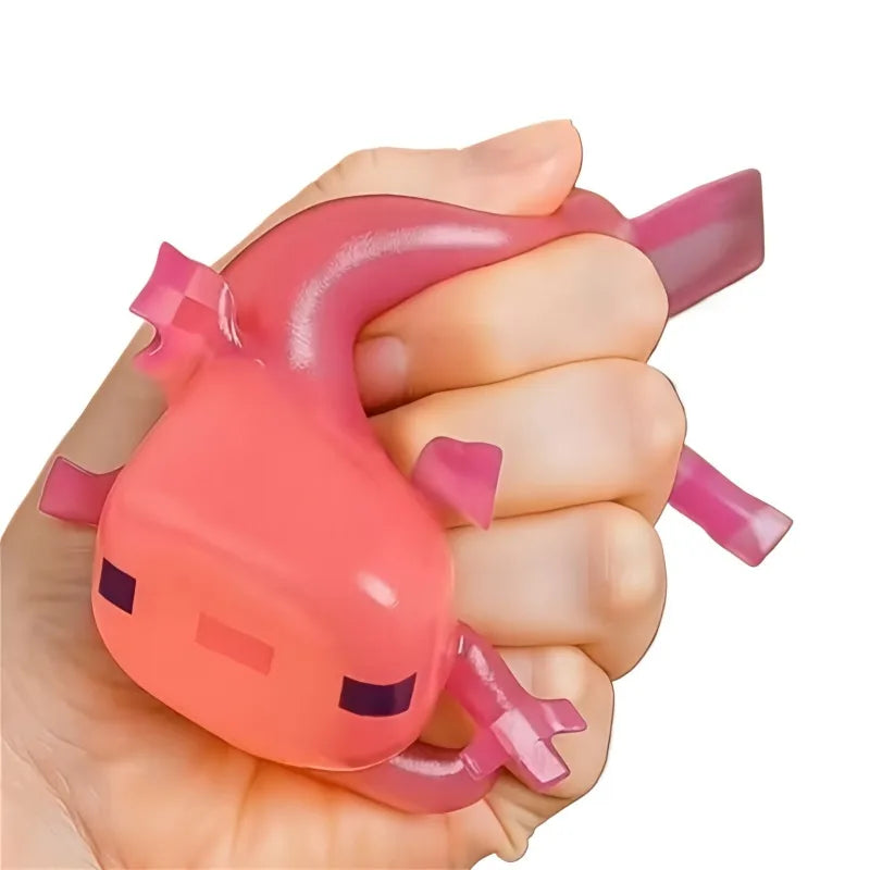 Cute Salamander Fidget Squishes Mini Tabas Squishy Axolotl Squeeze Toy Release Emotions Squishy Toys Slow Rising Decompress Toys