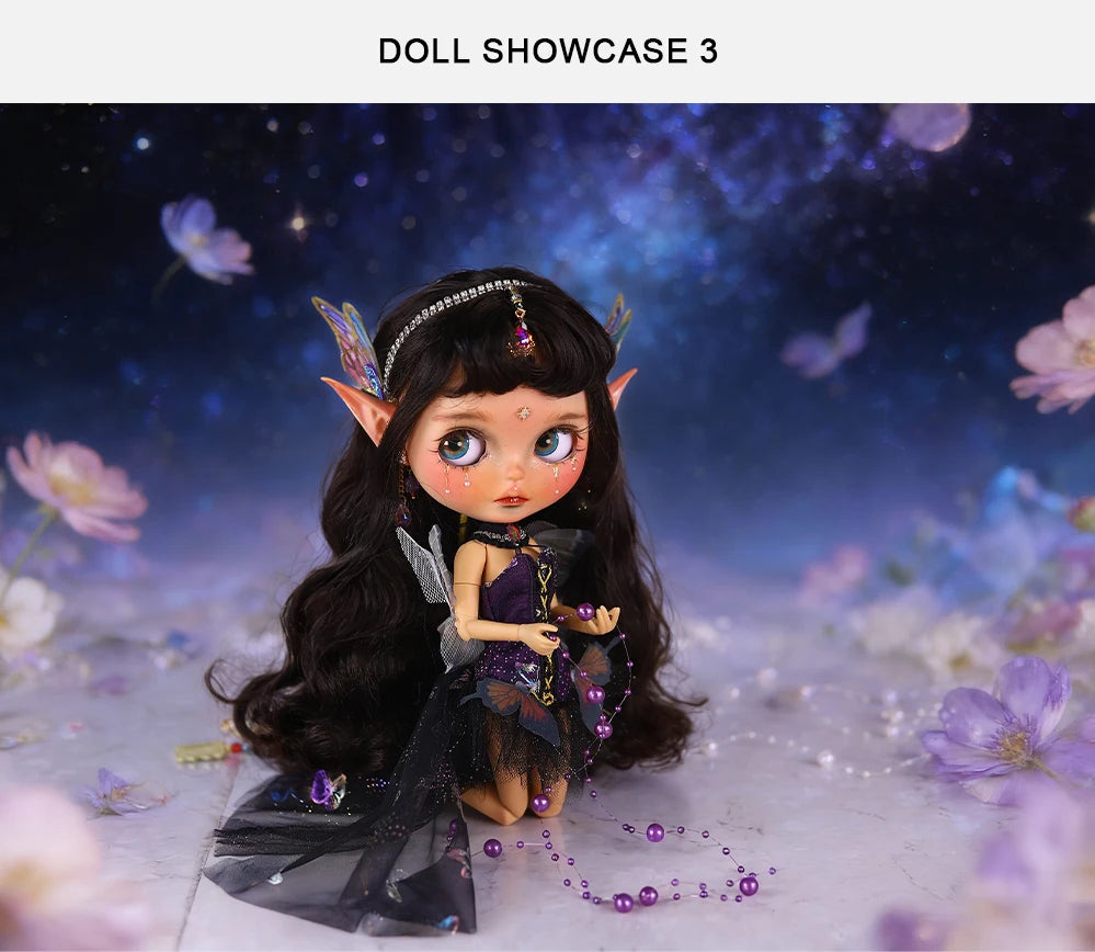 ICY DBS Blyth 1/6 Doll Hand drawn Elf Hand drawn Doll Set Including Elf Ears SD
