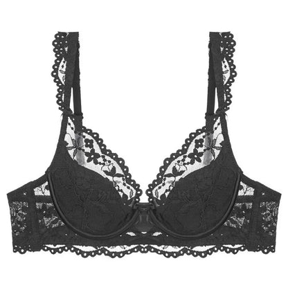 Women's Lace Bow Bra Set