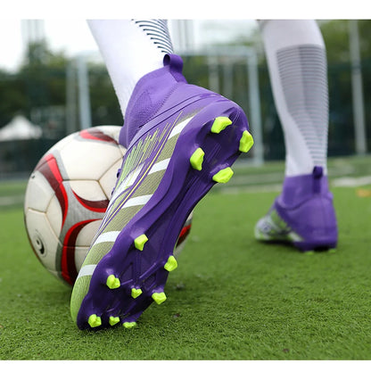 New Men Football Boots Non-Slip Boys Grass Cleats High-quality Match Soccer Shoes Hot-selling Sneakers Outdoor High-top Light