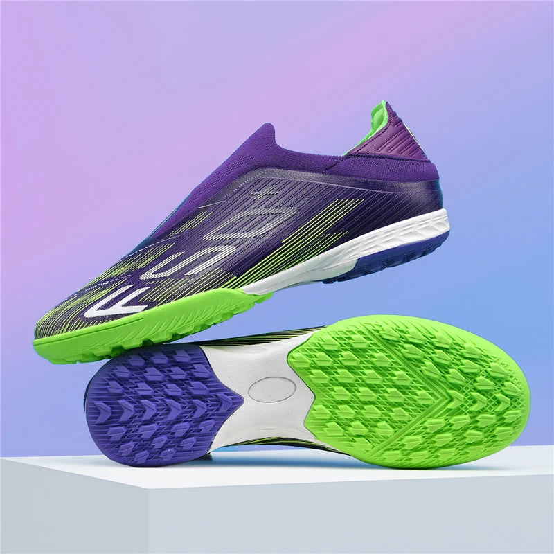 New Men Soccer Shoes Futsal Cleats High-quality Non-Slip Indoor Football Boots Sneakers Match Grass Hot-selling High-top Outdoor