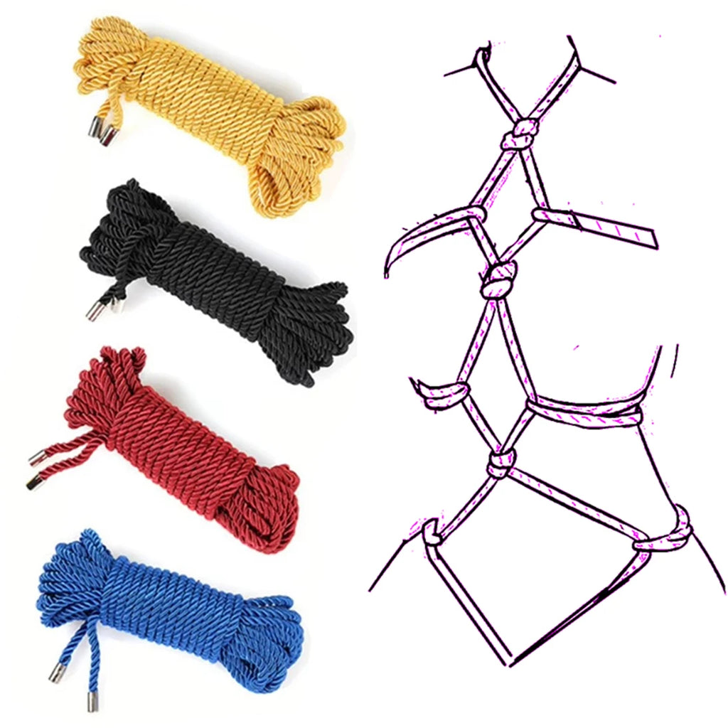 Sex Game Shibari Bondage Rope Restraint Rope Sex Toys for Couples SM Ropes SM Bondage Sex Rope Thickened Soft Cord Bondage