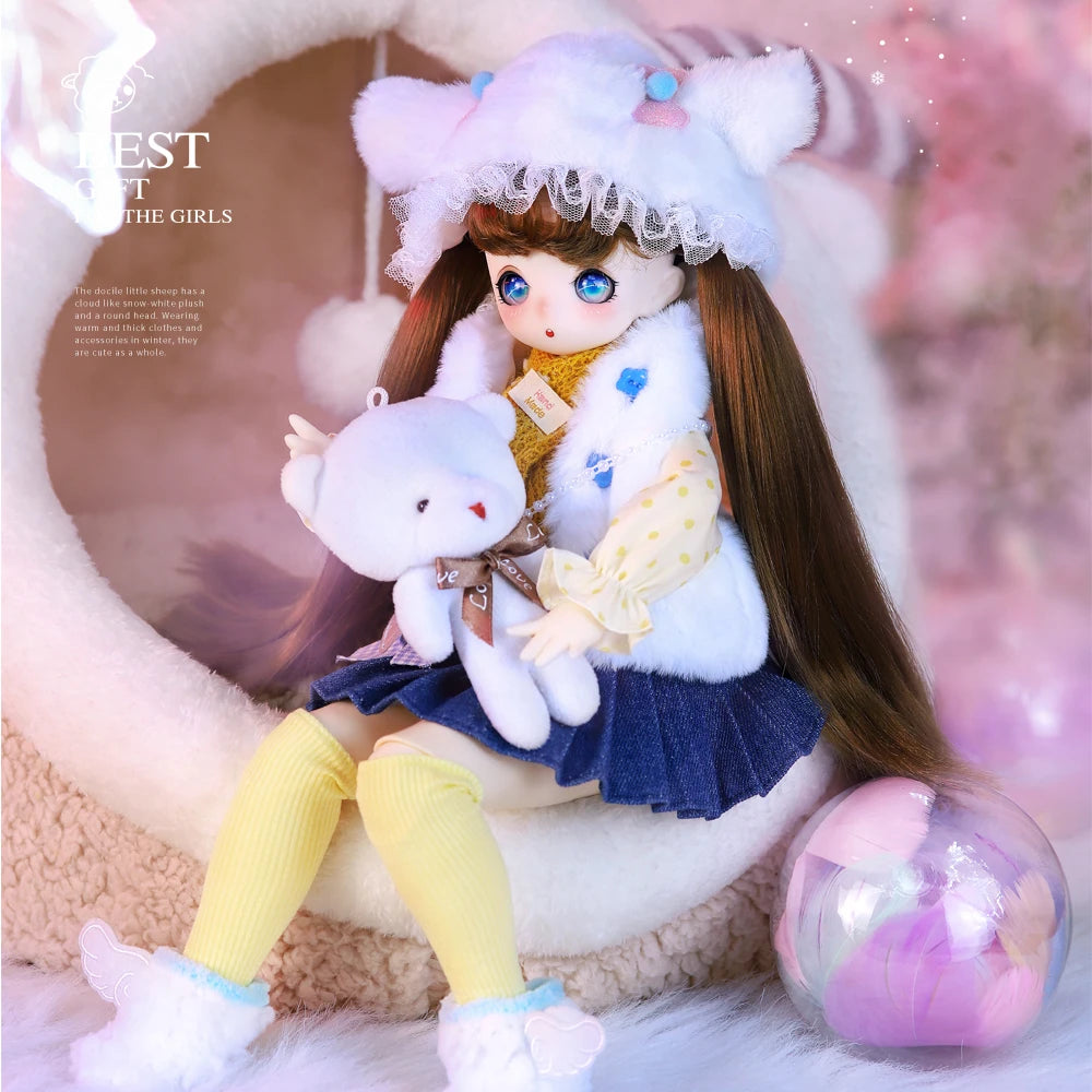 ICY DBS 1/4 BJD Dream Fairy Doll ANIME TOY Mechanical Joint Body Collection Doll  Official Makeup 40cm SD