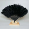 Bridal Feather Hand Fan - Elegant Wedding Accessory for Bachelorette Parties & Ceremonies - Luxe Folding Fan