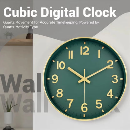 Retro Quartz Wall Clock Modern 3D Cubic Digital Silent Clock Living Room Bedroom Wall Clock Fashion Non Ticking Home Decoration