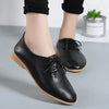 Women's Genuine Leather Loafers — Soft Pointed Toe Flats