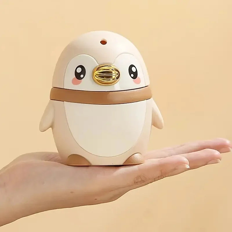 Automatic Push-Out Toothpick Dispenser - Cute Penguin-Shaped Portable Toothpick Holder Plastic Case Adults Penguin Design