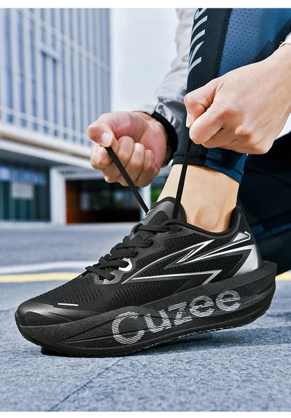 Men's Running Shoes Outdoor Sneakers Breathable Mesh Off-road Luxury shoes Trainer Shoes Couple Cushioning Race Non-Slip Fashion
