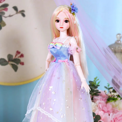 Special Price DBS 1/3 BJD Doll 62cm Height Mechanical Joint Body With Full Makeup Hair Eyes Clothes Toy Gift