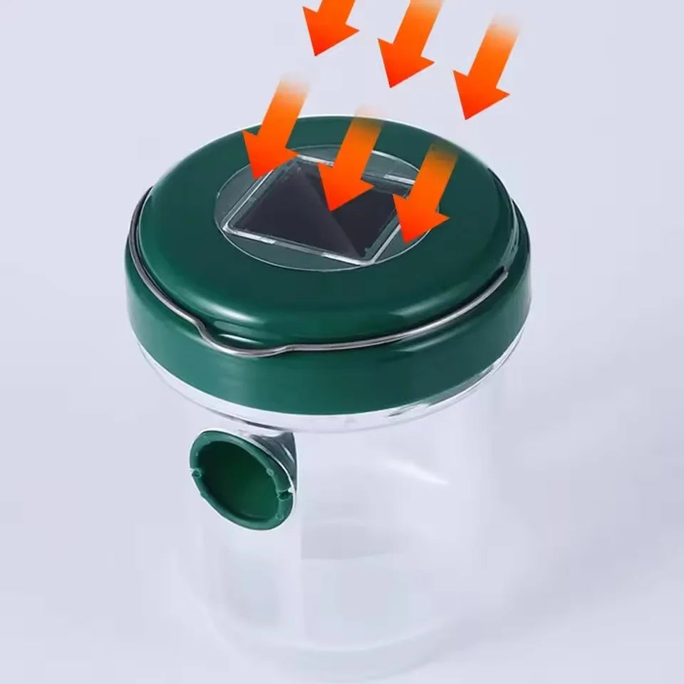 Solar Powered LED Insect Killer Mosquito Zapper Outdoor Hanging Trap Safe Non-Toxic Reusable Lamp Light Trap Pest Control Light
