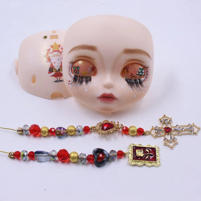 ICY DBS Blyth Baby Face DIY Matte Face Hand Painted Makeup Backplate and Screws