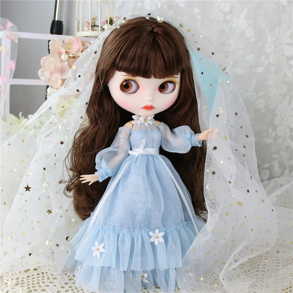 ICY DBS Blyth Doll 1/6 Clothing Joint Body Princess Dress Casual Clothing Toy Gift
