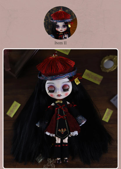 ICY DBS Blyth 1/6 Doll Hand drawn Set Zombie Set Long Eyelash Sleeping Eye Doll Set SD