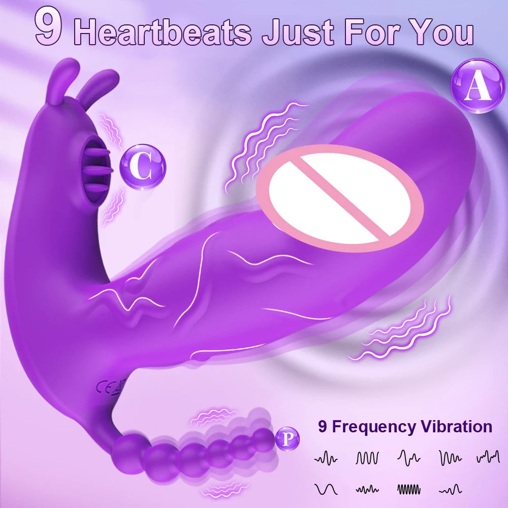 3 in 1 Wearable Dildo Vibrator  App Control Clitoris Stimulator Massager  Anal Plug Sex Machine  for Women Couples Adults 18