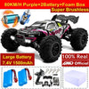 Super Brushless 80KM or 50KM/H 4WD RC Car With LED Remote Control Cars High Speed Drift Racing 4x4 Off Road Truck Kid Adult Toy