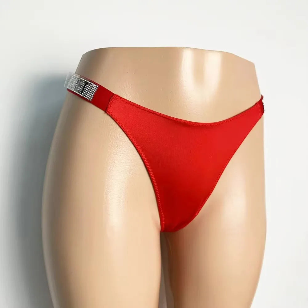 Victoria Secret Hot Sexy Lingerie Very Sexy Shine Script Thong Panty Women Underwear G String Trending