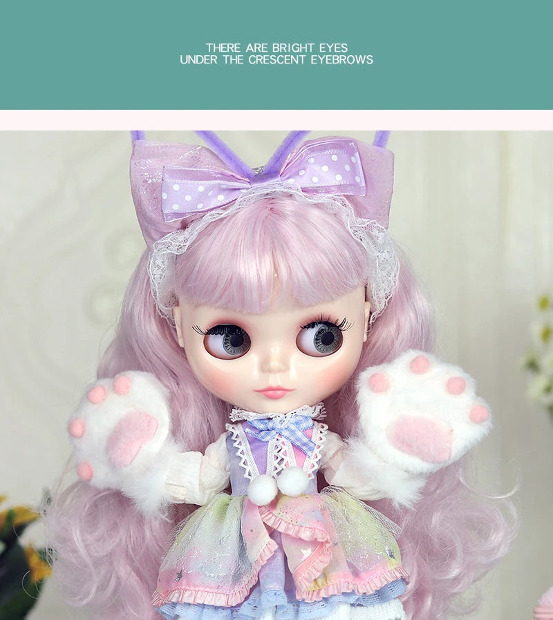 ICY DBS Blyth doll 1/6 Anime Doll joint body white Skin glossy face Special Combo with clothes, shoes and hands 30cm BJD TOY