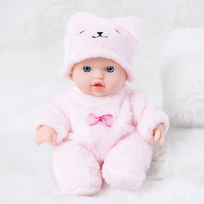 20cm/8-inch simulated silicone doll, including doll ，clothes and hats, the best children's holiday gift