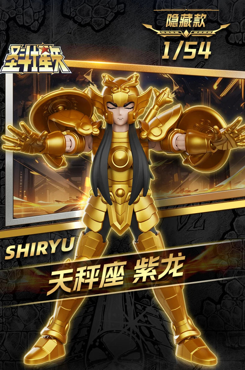 Original Blokees Gold Saint Action Figure Champion Saori Kido Seiya Mu Aiolia Assembly Figure Children Toys Birthday Gift