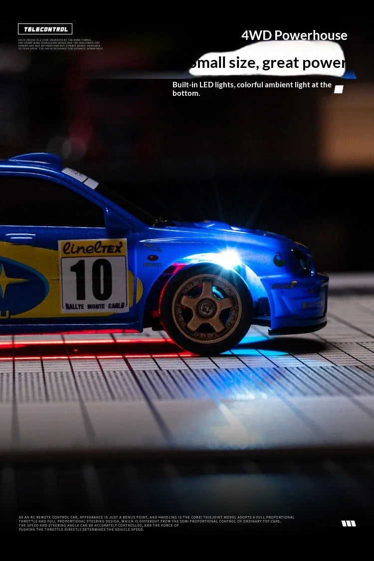1:43 Mini RC Drift Car 2.4G High Speed Remote Control Racing Car Model Desktop Toy For Boys