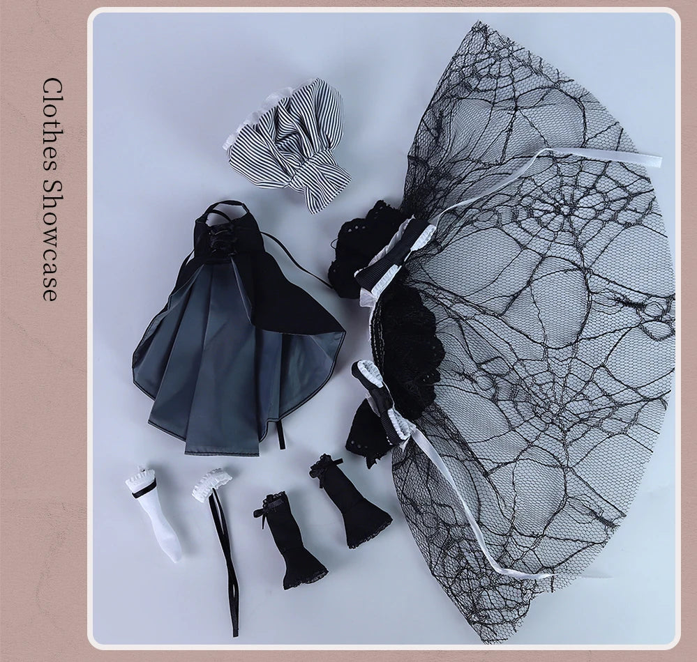 ICY DBS Blyth 1/6 Doll Hand drawn Set Zombie Set Long Eyelash Sleeping Eye Doll Set SD