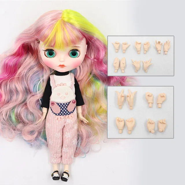 ICY DBS Blyth Doll 1/6 toy bjd matte face customized face joint body custom doll 30cm girls gift anime