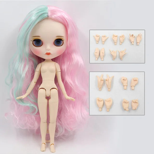 ICY DBS Blyth Doll 1/6 toy bjd matte face customized face joint body custom doll 30cm girls gift anime